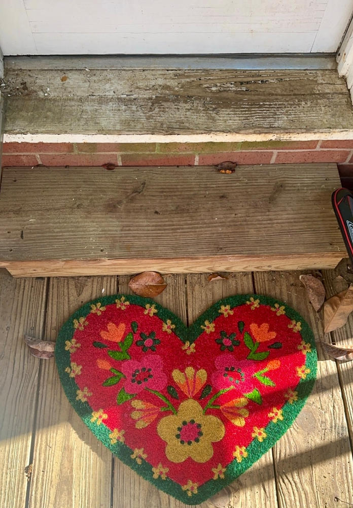 Bungalow Doormat - Heart - Customer Photo From Rebecca Hagan