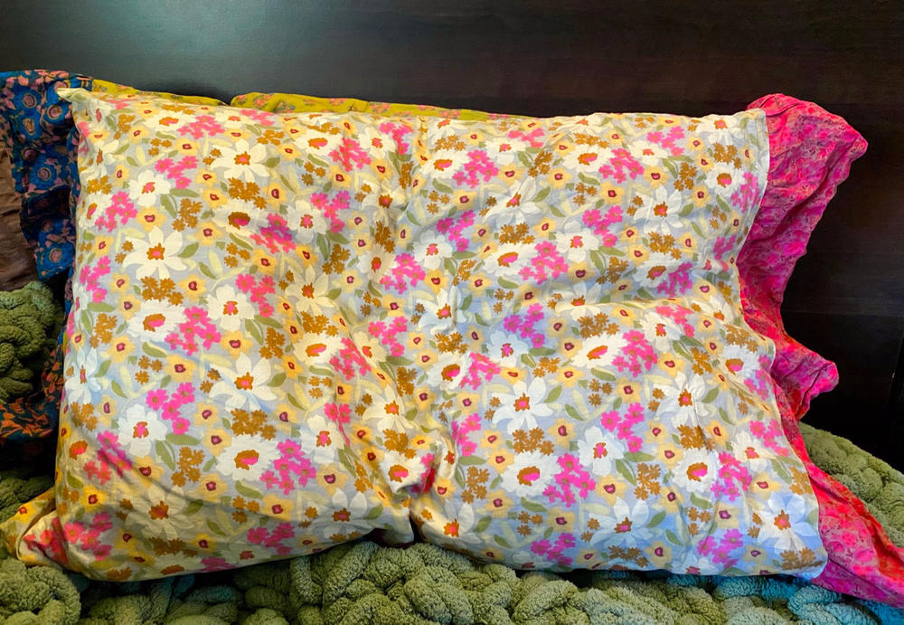 Mix & Match Soft Cotton Pillowcase, Single - Sage Anna Pink Marlow Ruffle - Customer Photo From Juliana Piccillo