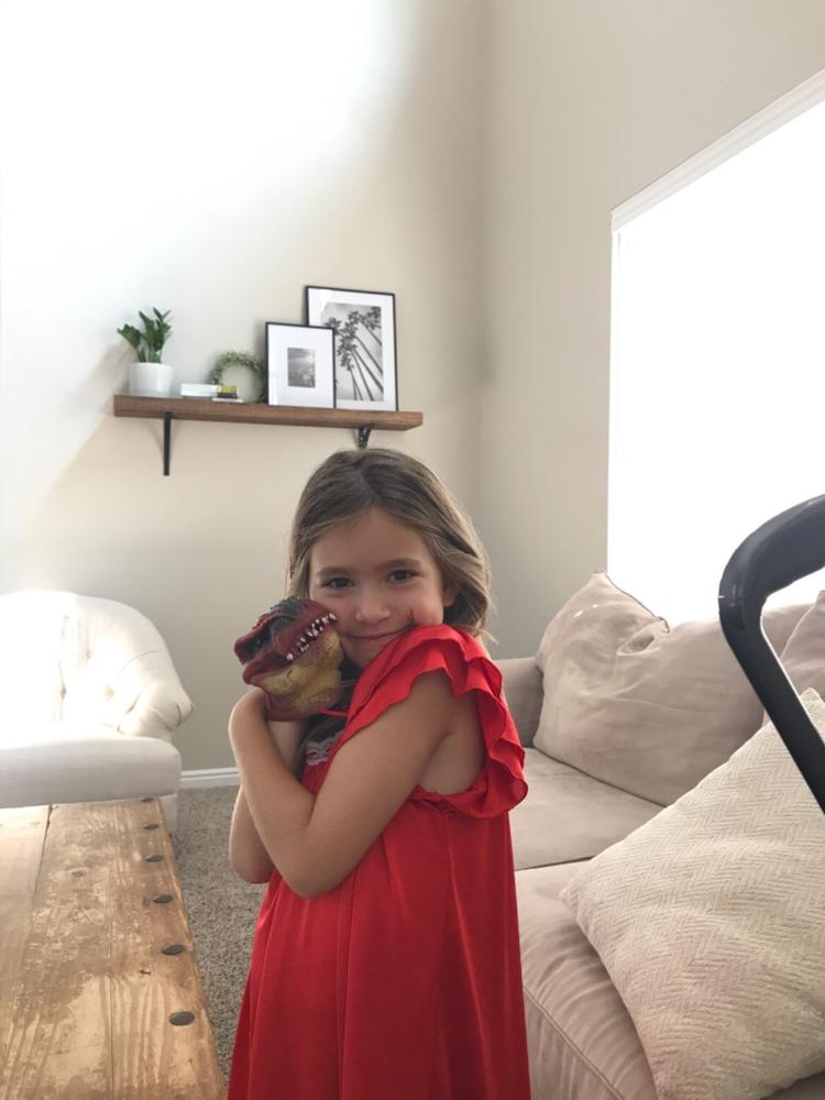 Dinosaur Hand Puppet - SCHY - Customer Photo From Cora Bogle