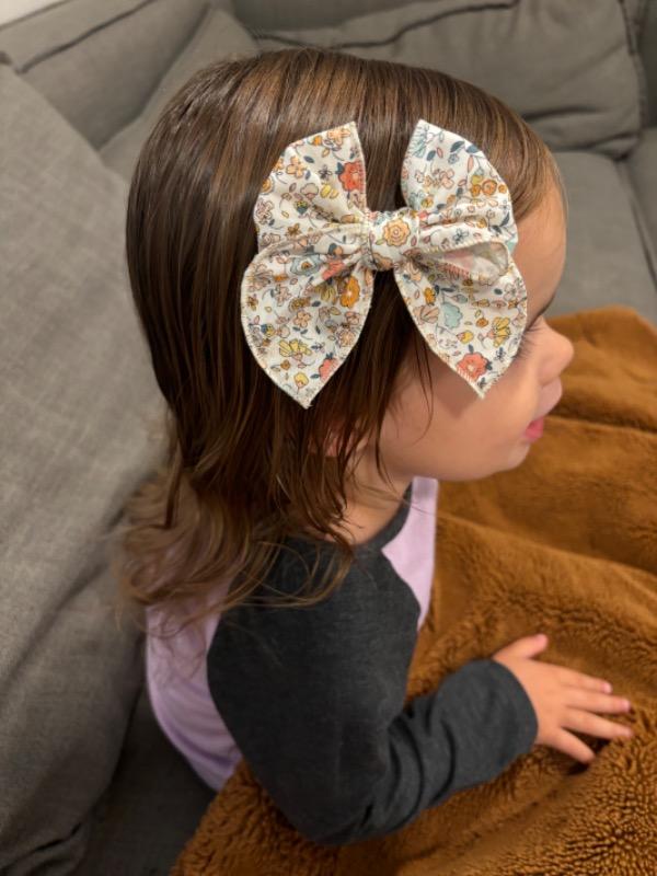 Petite Party Bow - Alligator Clip - Customer Photo From Anonymous