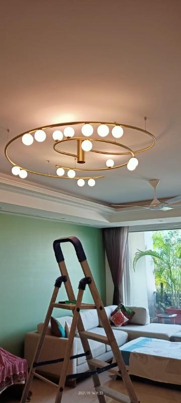 Swirl Chandelier - Customer Photo From Kartik