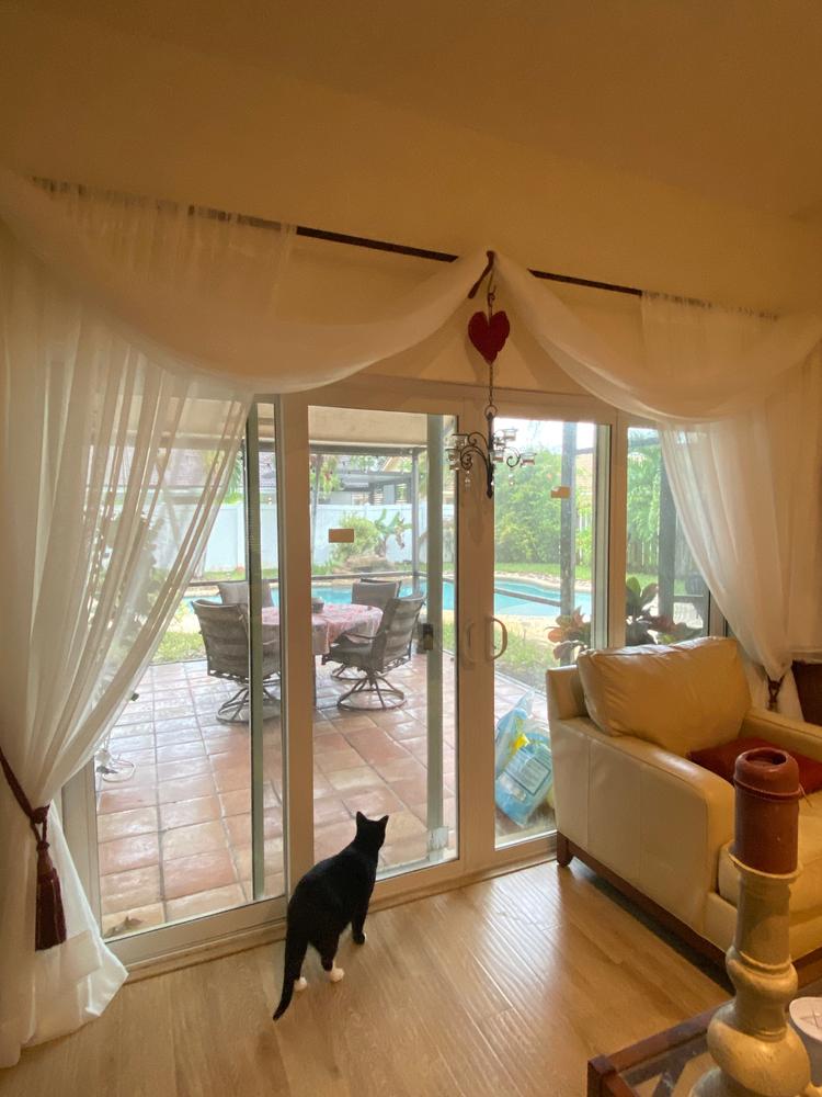 Gasa Linen Sheer Voile (118 Inch) - Customer Photo From Shari