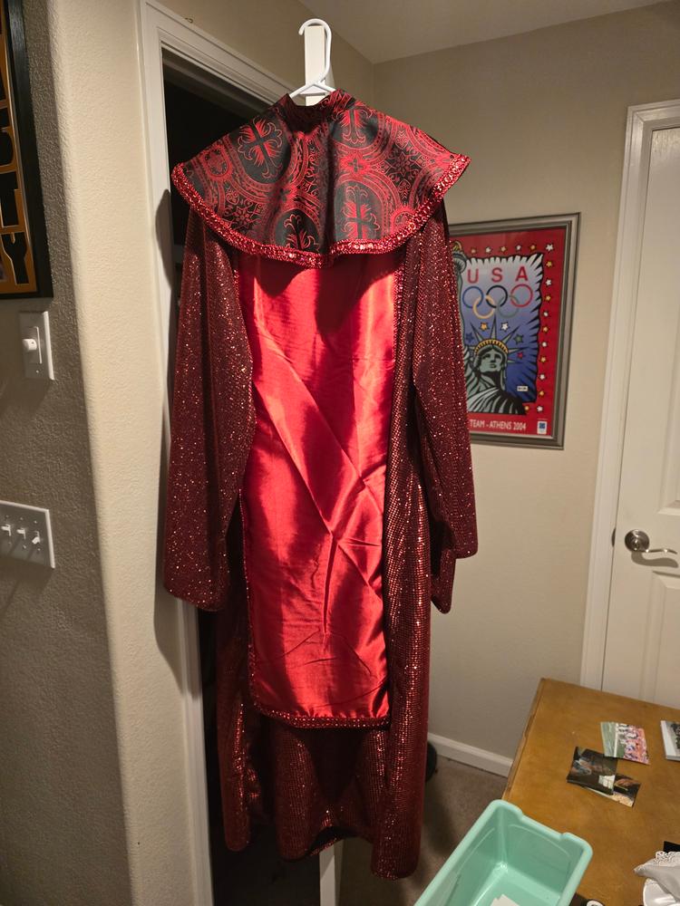 Metallic Brocade on Satin - Customer Photo From Sister CasKara