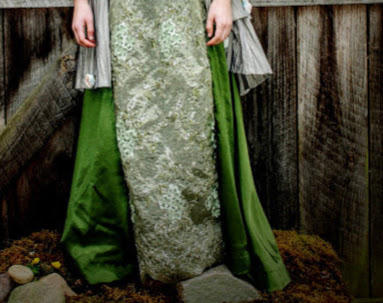 Olive Double Layered Organza with Beads & Sequins - Customer Photo From Larkin G.