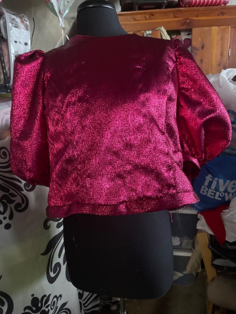 Metallic Foil Brocade - Customer Photo From Kia Harmon