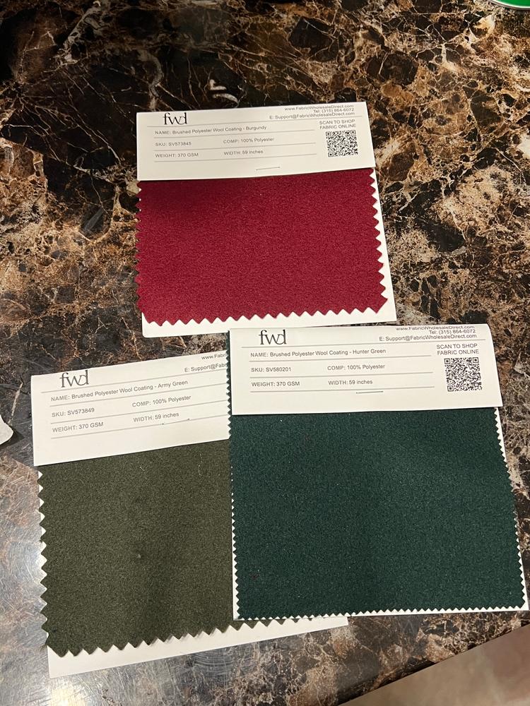 Brushed Polyester Wool Coating - Customer Photo From Alexa Lindeman