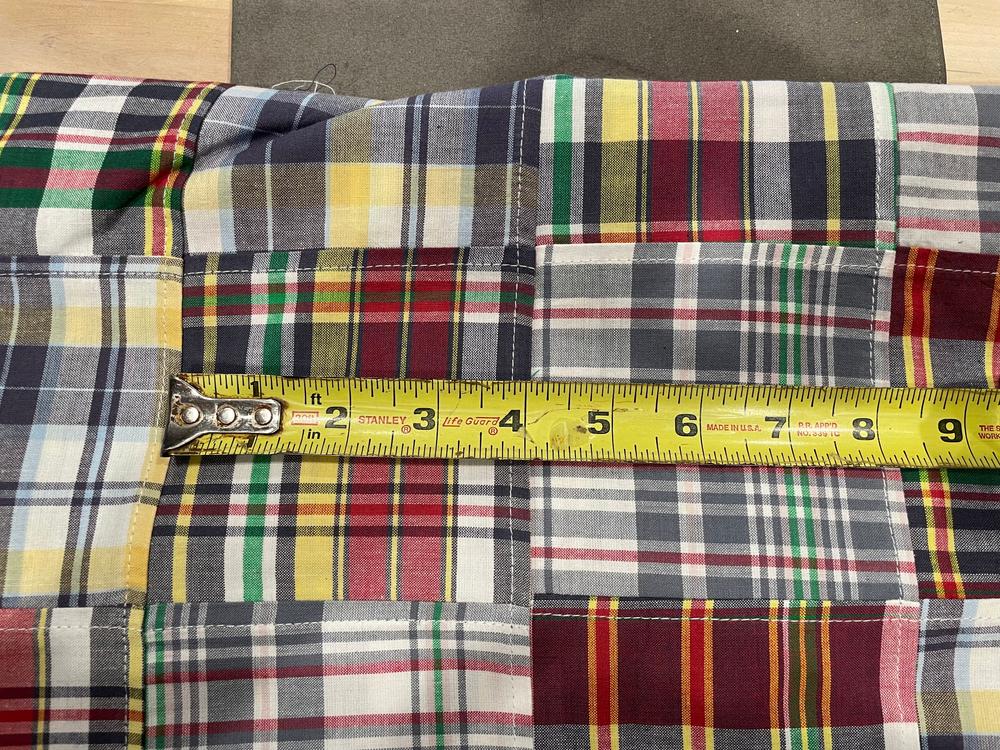 Cameron Patchwork Nantucket Madras Plaid Fabric 100% Cotton 45