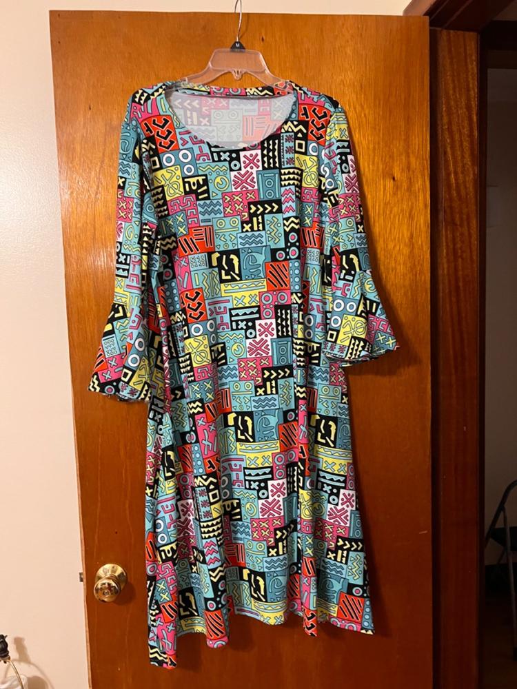 Geometric African Print DTY Brushed (6-5) - Customer Photo From Vickie Chance