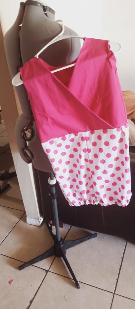 Extra Large Polka Dot Cotton Poplin (58/60 Inch) - Customer Photo From Antoinette 