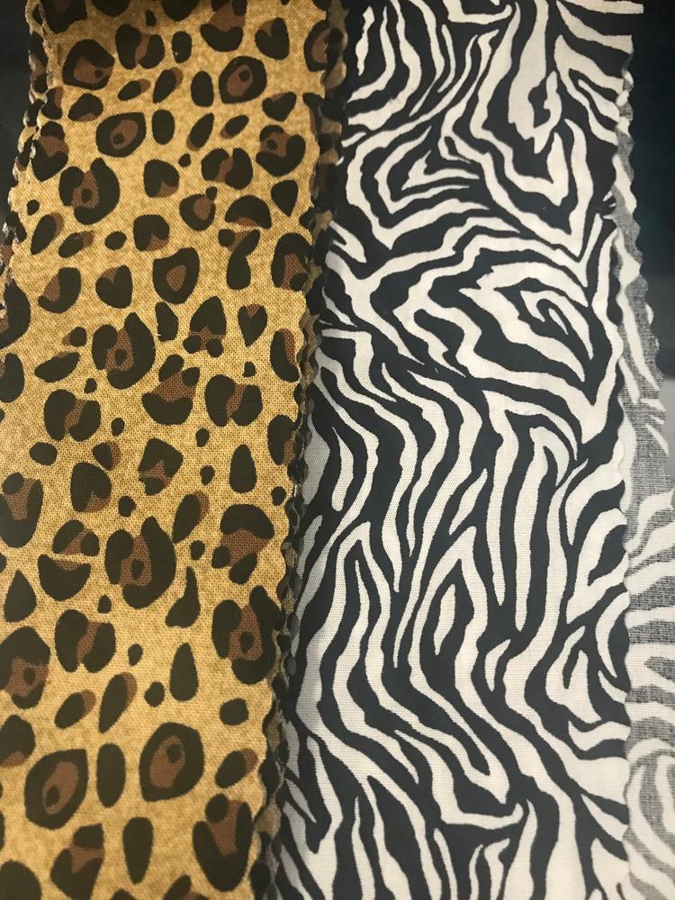 Zebra Print Fabric 100% Cotton Animal Stripes 58/60