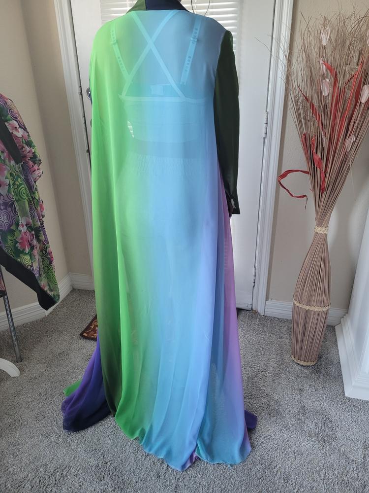 Chiffon Ombre Prints - Customer Photo From Yalonda Edwards