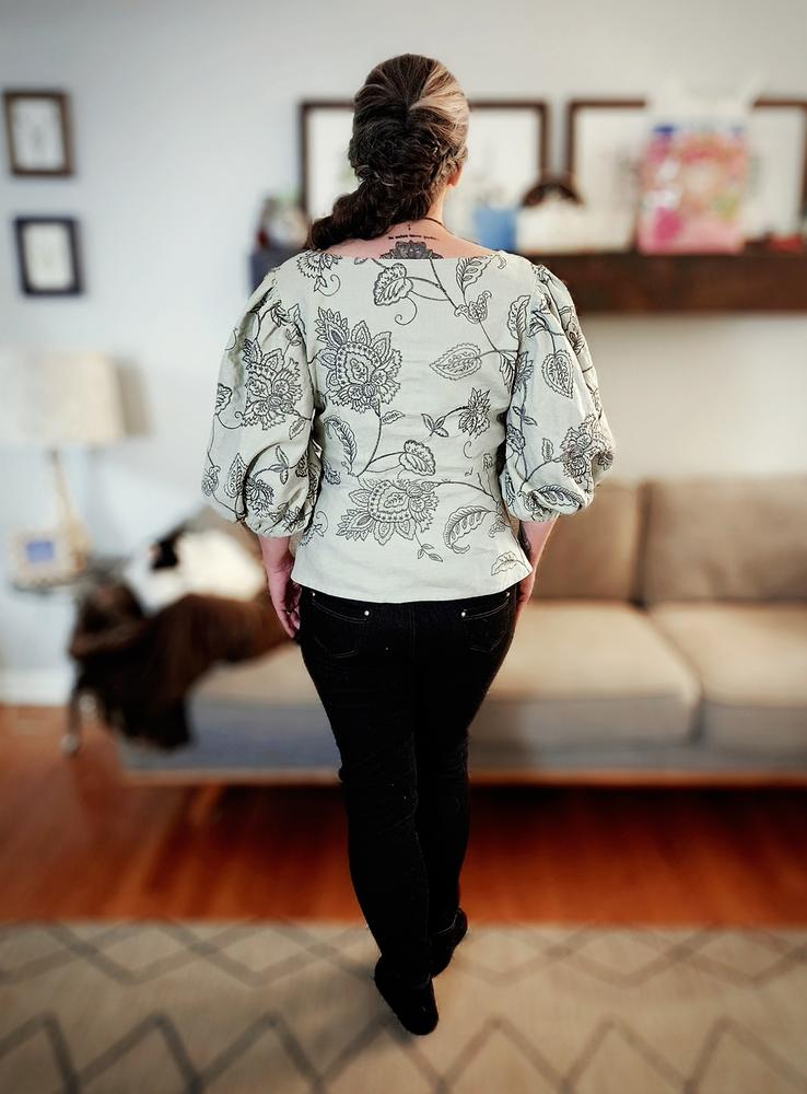 Kalanchoe Embroidered Linen - Customer Photo From Anonymous Name