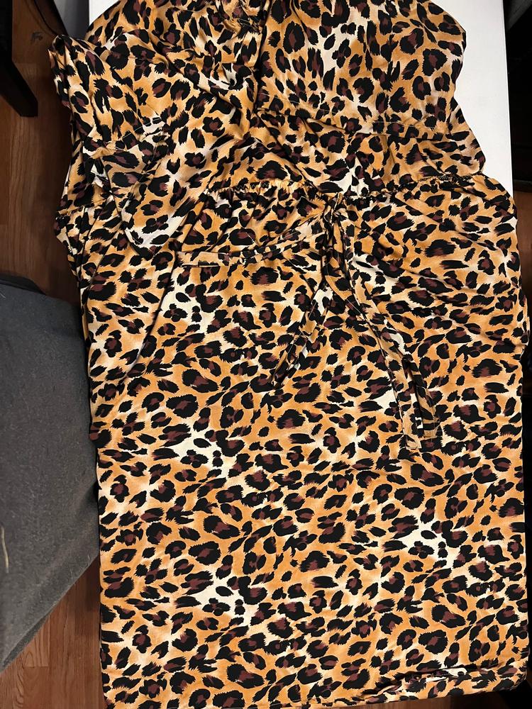 Leopard Crepe De Chine Print - Customer Photo From Jacqueline Green