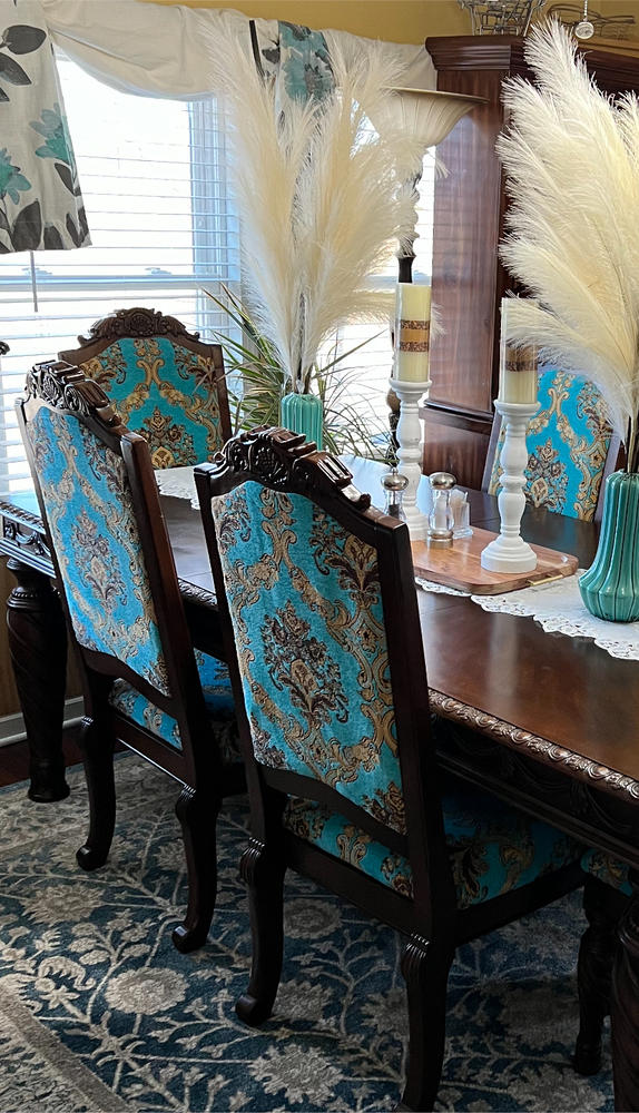 Victorian Damask Chenille Upholstery Brocade Jacquard - Customer Photo From Priscilla Richardson