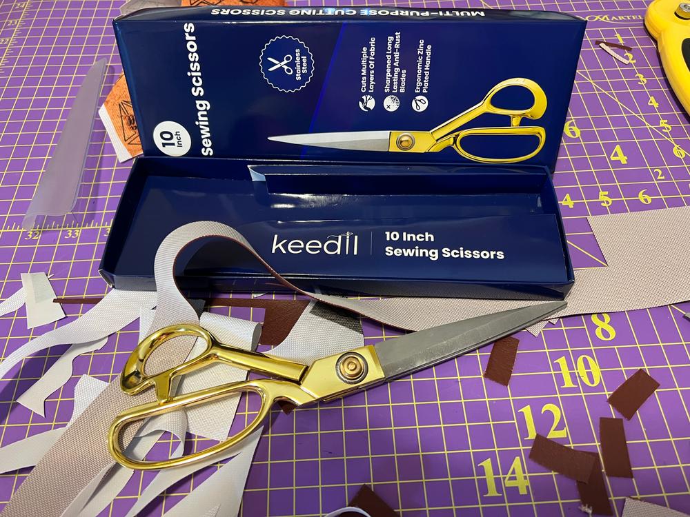 Keedil® Professional Tailor Scissors (10 Inch) - Customer Photo From Pam Drummond