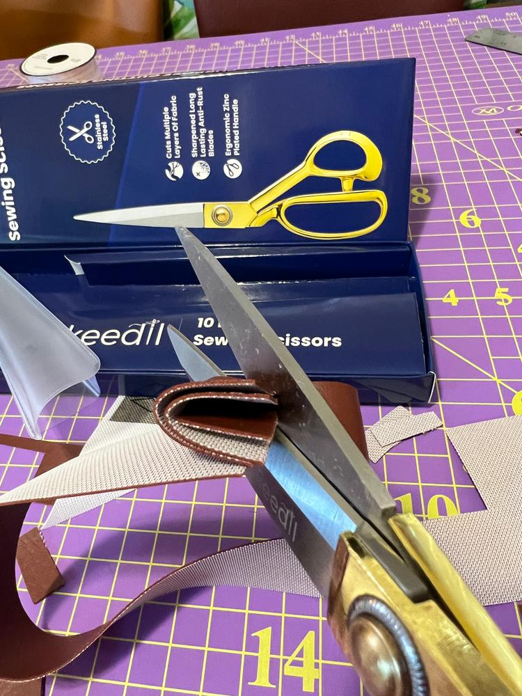 Keedil® Professional Tailor Scissors (10 Inch) - Customer Photo From Pam Drummond