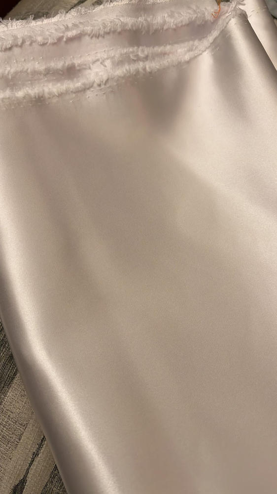 Bridal Satin Fabric 60" Wide 100% Polyester $3.99/yard Sold BTY