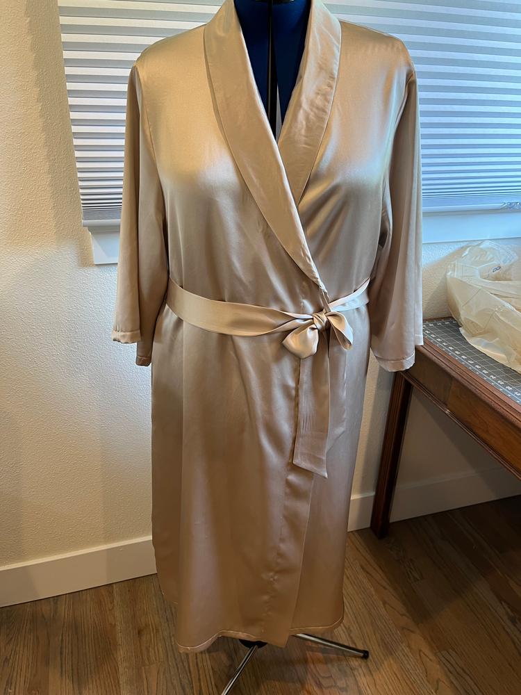 Silk Charmeuse Satin (45 Inch) - Customer Photo From Katherine