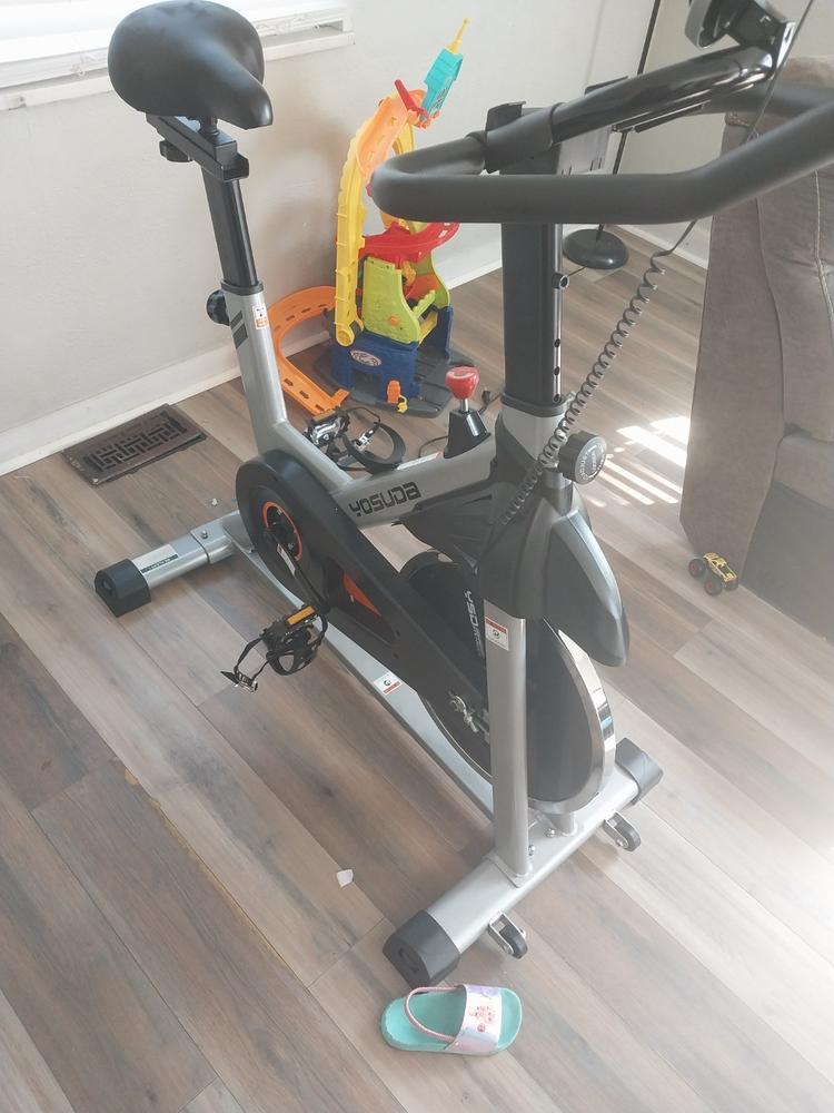 YOSUDA YB001 Indoor Stationary Cycling Bike - Customer Photo From courtney robinson
