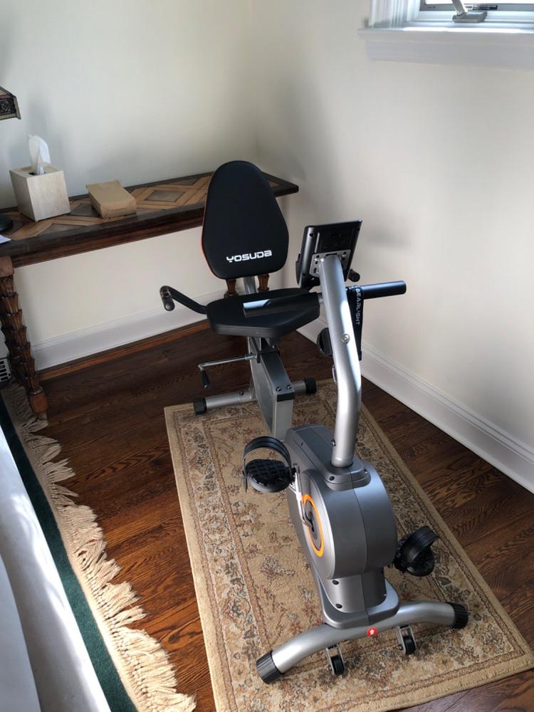 YOSUDA Recumbent Exercise Bike - Customer Photo From Marcia Pulewitz