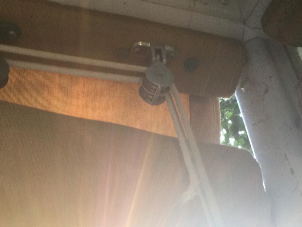 Awning Pulley Double 25mm Zinc with Adaptor - Customer Photo From Jeff Standfield