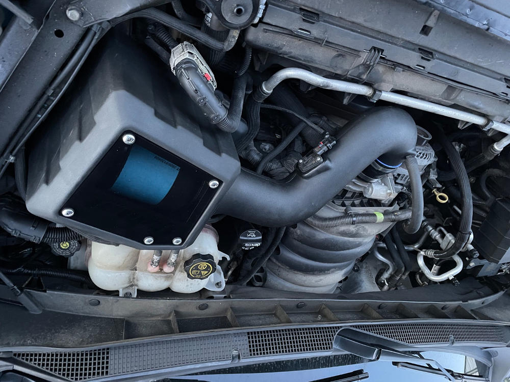 Closed Box Air Intake (15953-1) 2019-2023 Silverado/Sierra, 2021-2023 GM SUV 5.3L V8 - Customer Photo From John Pericak