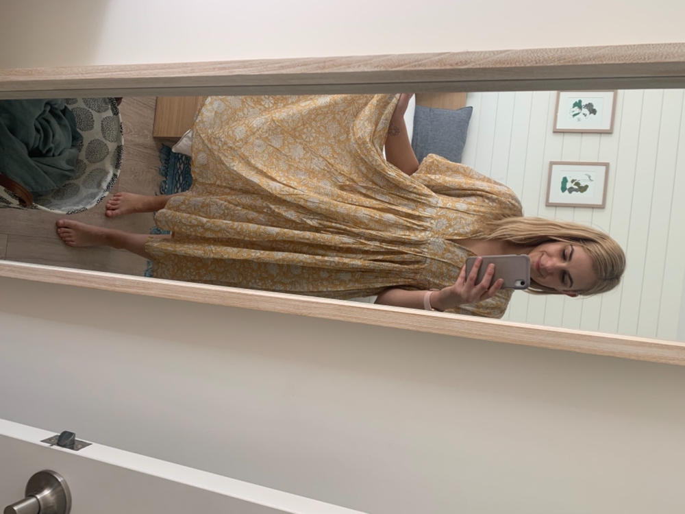 Kyra Midi Dress ~ Cumin - Customer Photo From Sarah Odonohue