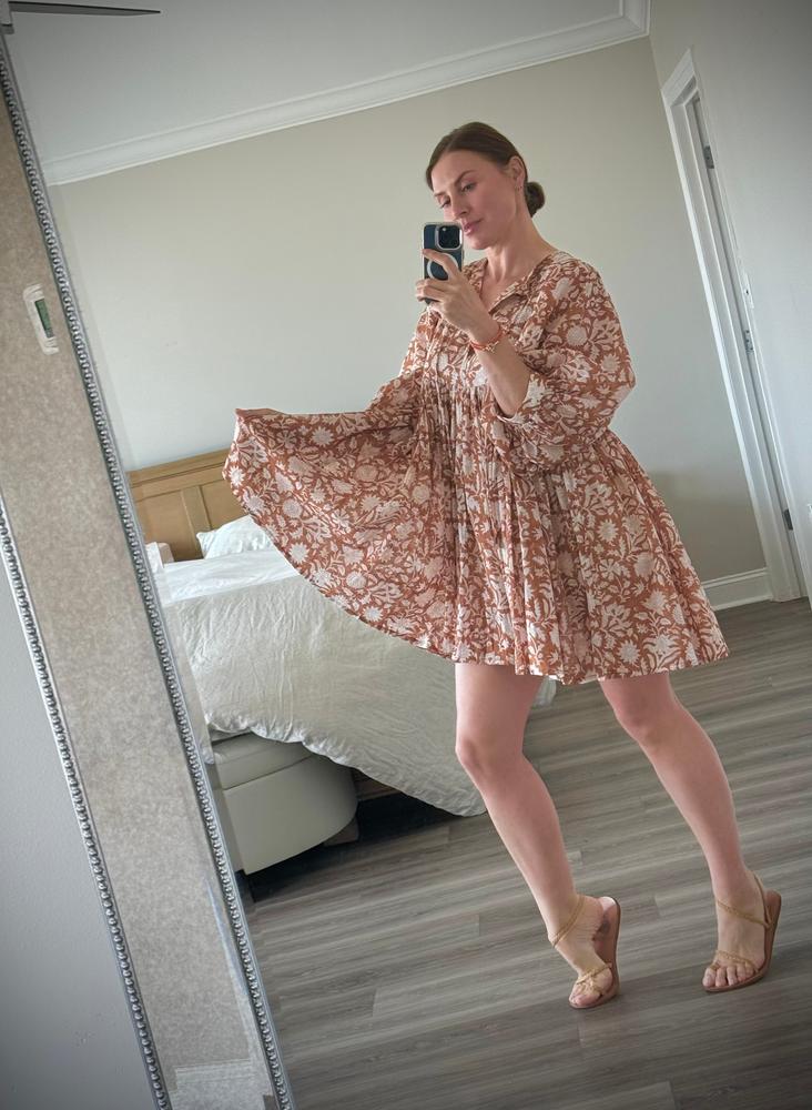 Kyra Mini Dress ~ Cumin - Customer Photo From Luba moncada 