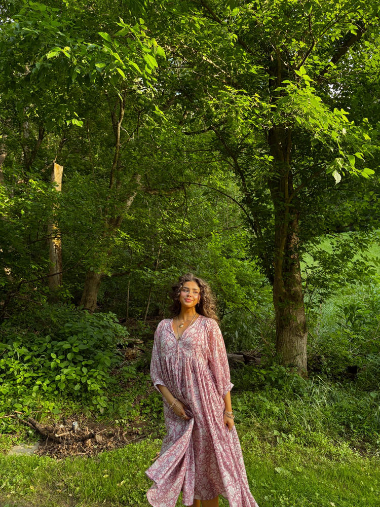 Kyra Midi Dress ~ Musk - Customer Photo From Maggie Guice