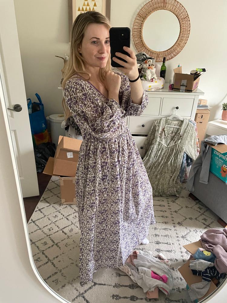 Binita Maxi Dress ~ Violet - Customer Photo From Helen