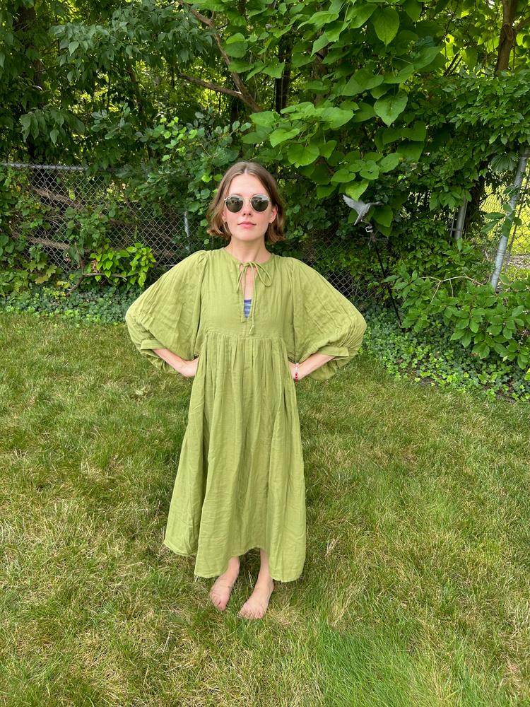 Kyra Midi Dress ~ Fern Gauze - Customer Photo From Sarah