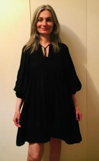 Kyra Mini Dress ~ Black Gauze - Customer Photo From Raffaella Furno