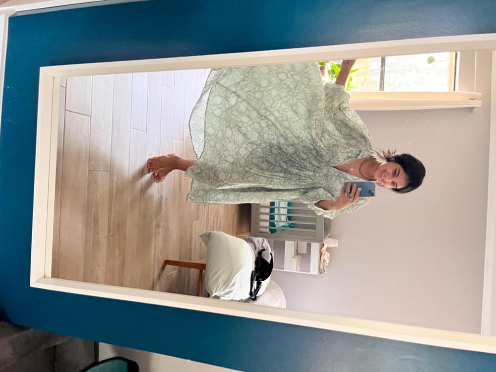 Kyra Midi Dress ~ Jade - Customer Photo From Elizabeth Linan