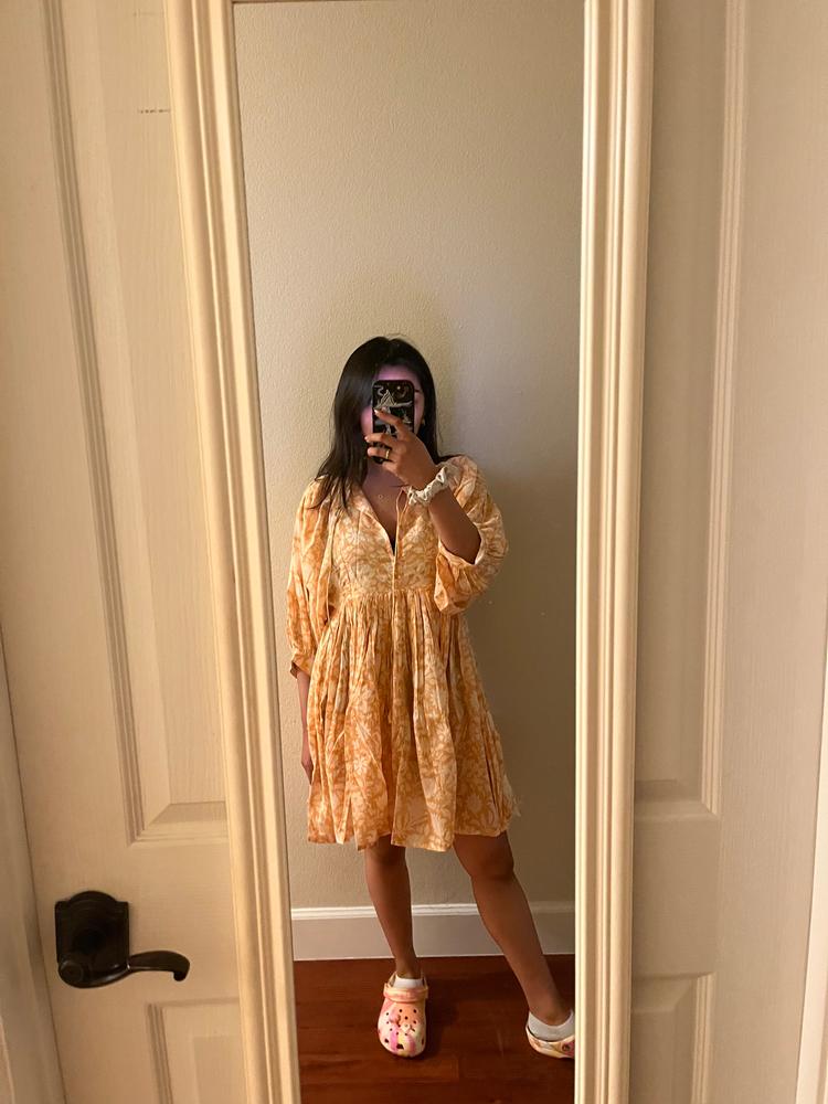 Kyra Mini Dress ~ Tangerine - Customer Photo From Jade