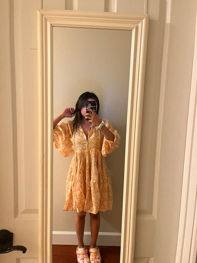 Kyra Mini Dress ~ Tangerine - Customer Photo From Jade