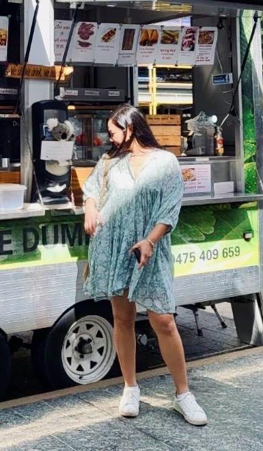 Kyra Mini Dress ~ Jade - Customer Photo From Pinkie