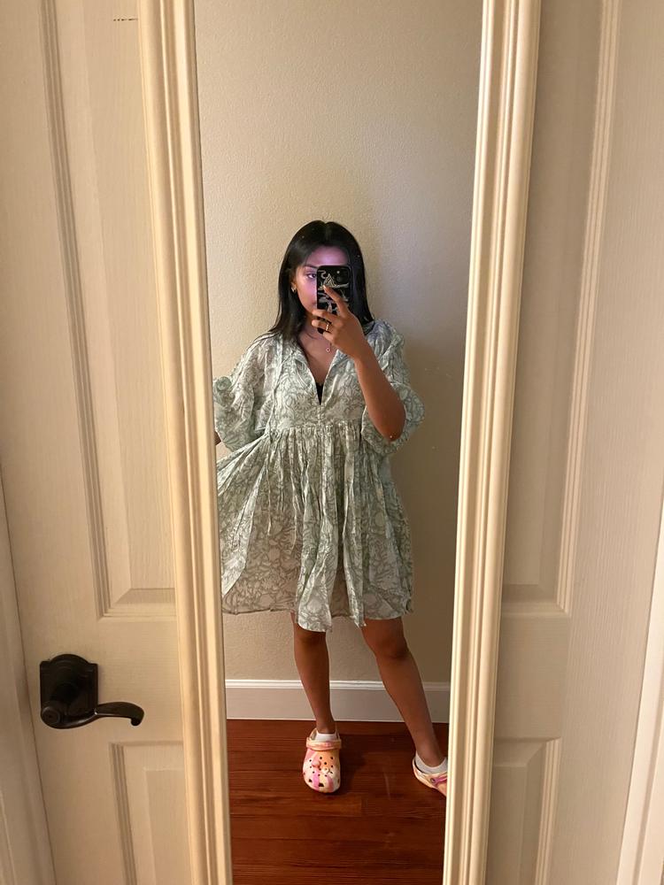 Kyra Mini Dress ~ Jade - Customer Photo From Jade