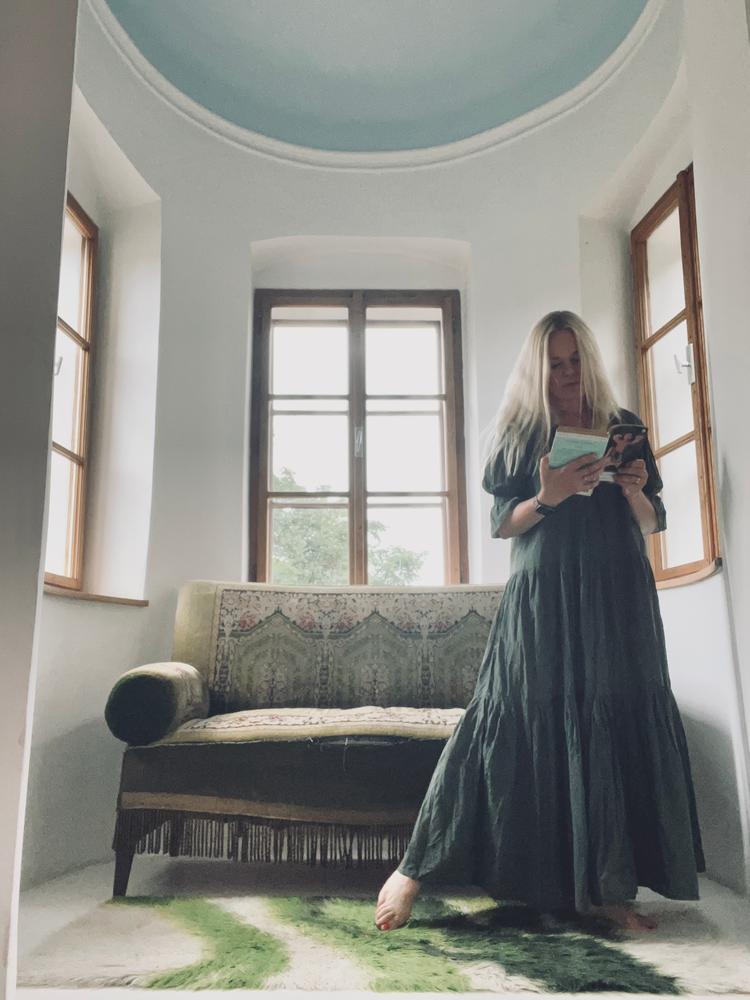 Sahana Gown ~ Emerald - Customer Photo From Renata Hitchin 