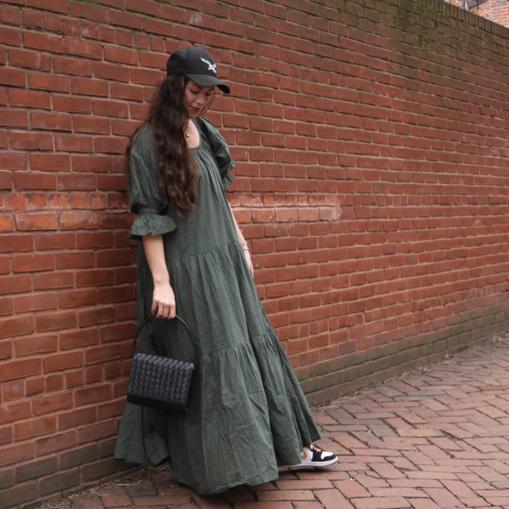 Sahana Gown ~ Emerald - Customer Photo From Grace Mihalich