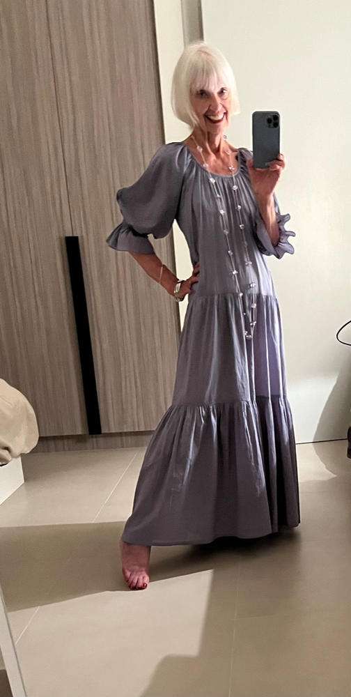Sahana Gown ~ Blue Lagoon - Customer Photo From Natalie Calaz