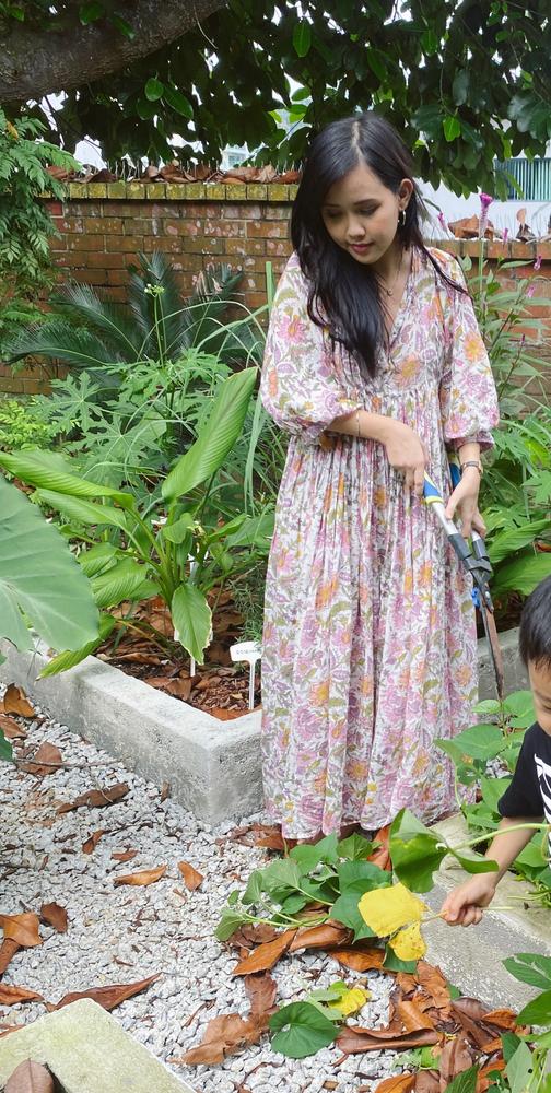 Kyra Maxi Dress ~ Fuchsia Bloom - Customer Photo From Nasirah