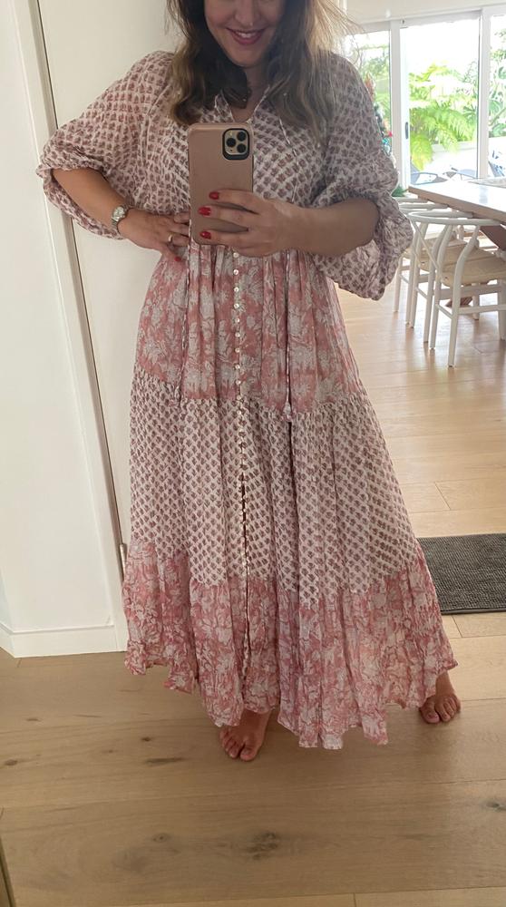 Nora Maxi Dress ~ Primrose - Customer Photo From Viviane 
