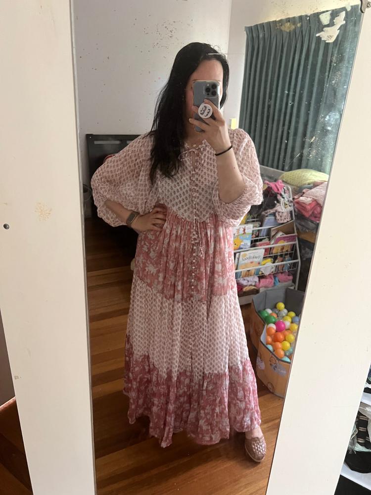 Nora Maxi Dress ~ Primrose - Customer Photo From Jacqueline 