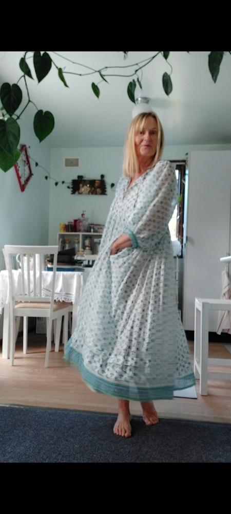 Kyra Maxi Dress ~  Azure - Customer Photo From Violet Miklos
