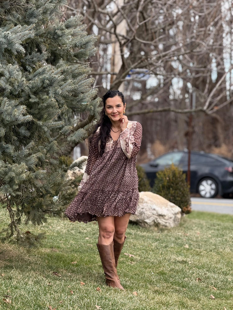 Rooh Mini Dress ~ Cacao - Customer Photo From Masha Funstyleforall