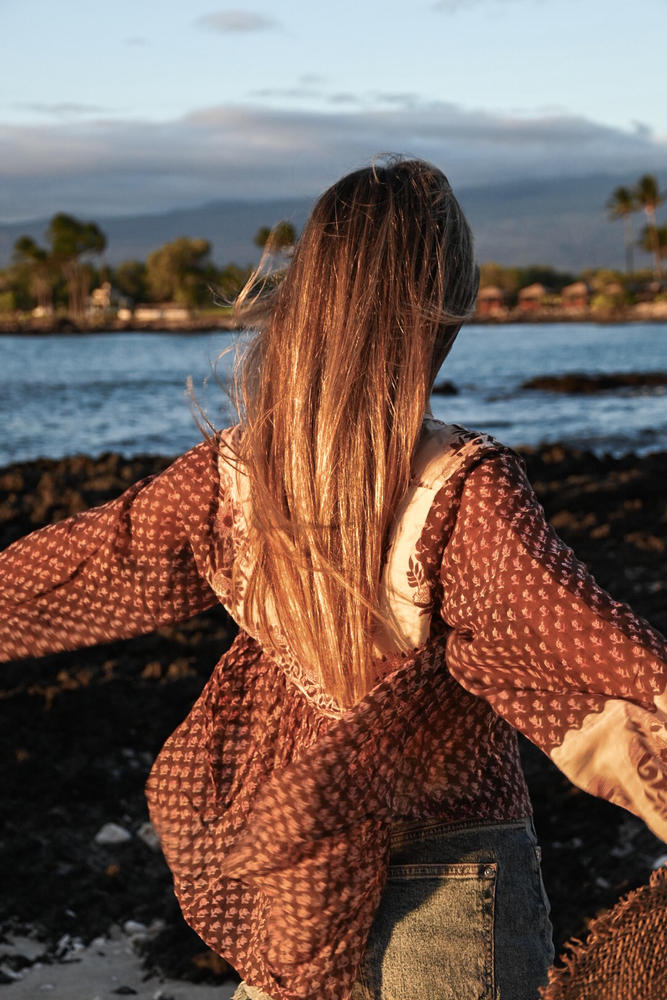 Rooh Blouse ~ Cacao - Customer Photo From Delfina Valdez