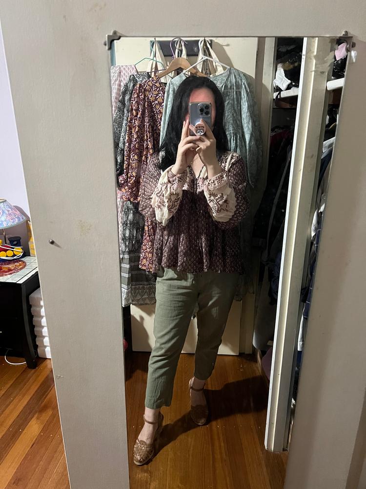 Rooh Blouse ~ Cacao - Customer Photo From Jacqueline