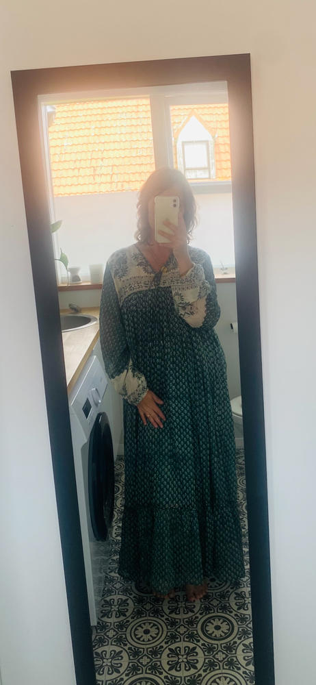 Rooh Maxi Dress ~ Pine - Customer Photo From April