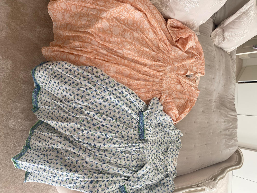 最終価格　美品 Kyra Maxi Dress Apricot Blush xs Kyra Maxi Dress ~ Apricot Blush – Daughters of India