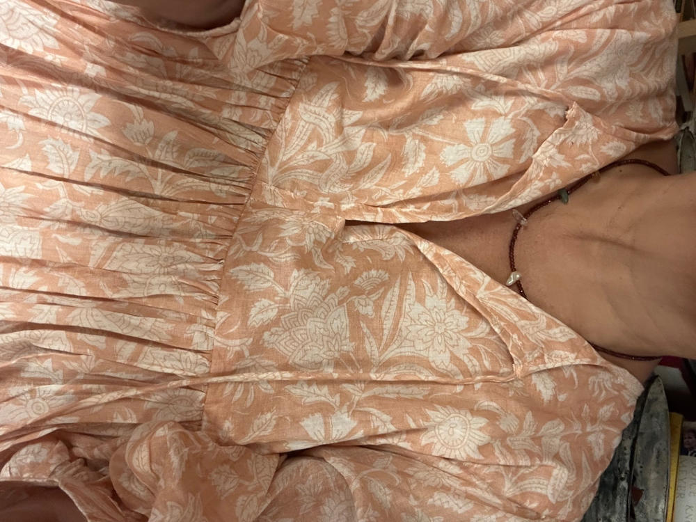 Kyra Maxi Dress ~ Apricot Blush - Customer Photo From Anne Katrine Hame